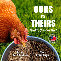 Eaton Pet and Pasture : calcium élevé pour des coquilles d'œufs plus solides.