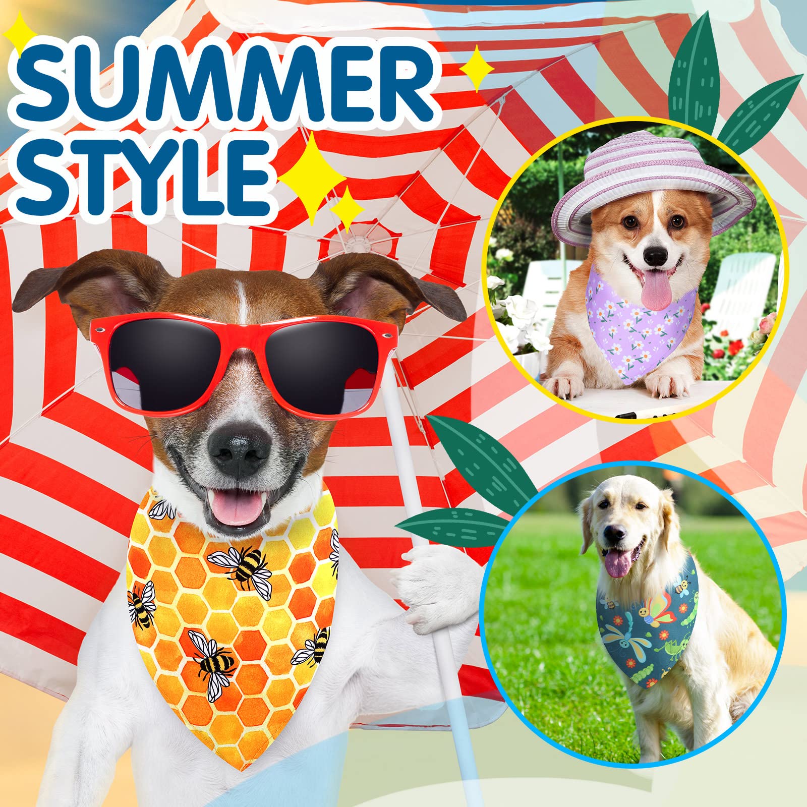 Bandana doux en polyester pour chien, confort et respirabilité