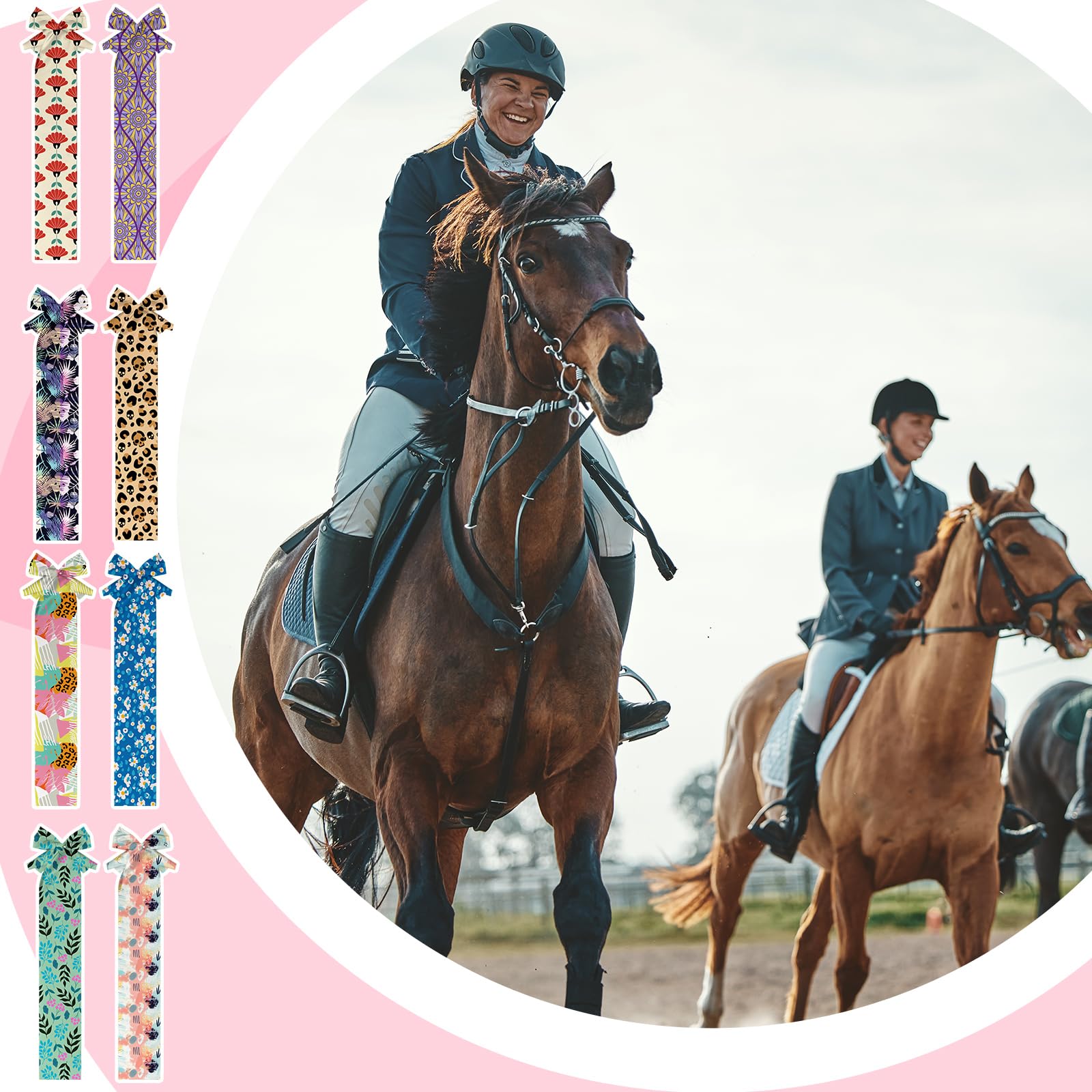Eccliy motifs diamants queue-cheval, look brillant pour performances.