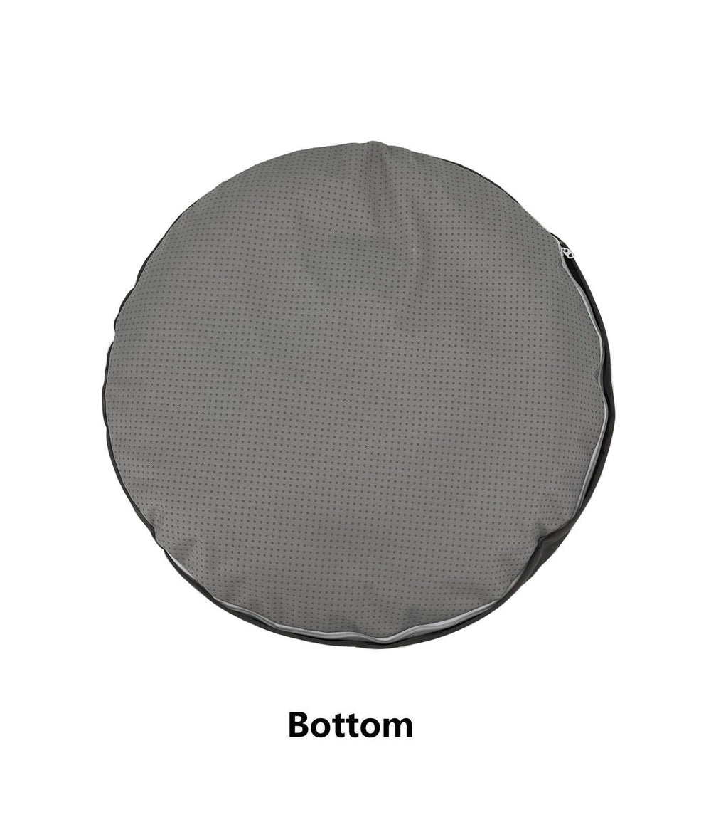 housse eechicspace confort lit rond chien fausse fourrure
