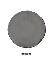 housse eechicspace confort lit rond chien fausse fourrure