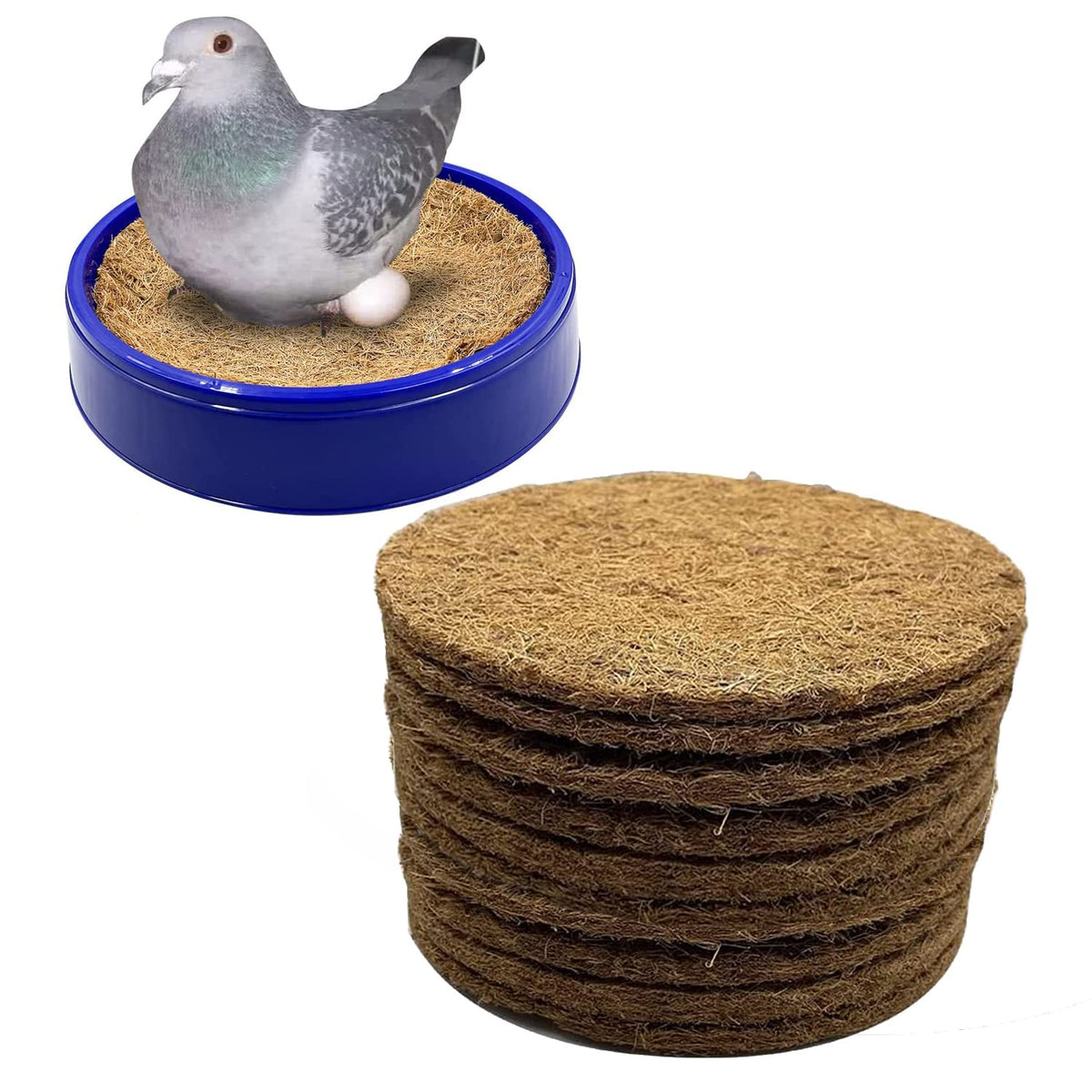 Ecjiuyi coussin-nid pigeon 8-3 pouces, confort et sécurité pour vos oiseaux.