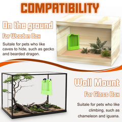 Plateau Eckpo d'alimentation reptile sur verre, ventouse efficace.