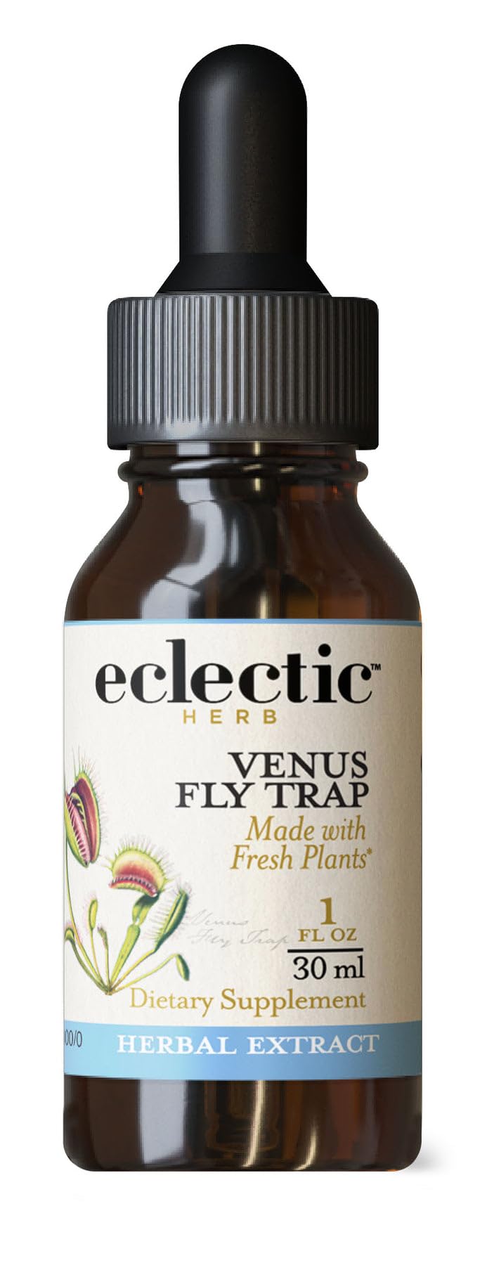 Eclectic Institute extrait Dionée attrape-mouches en bouteille 30 ml, extrait frais préserve nutriments.