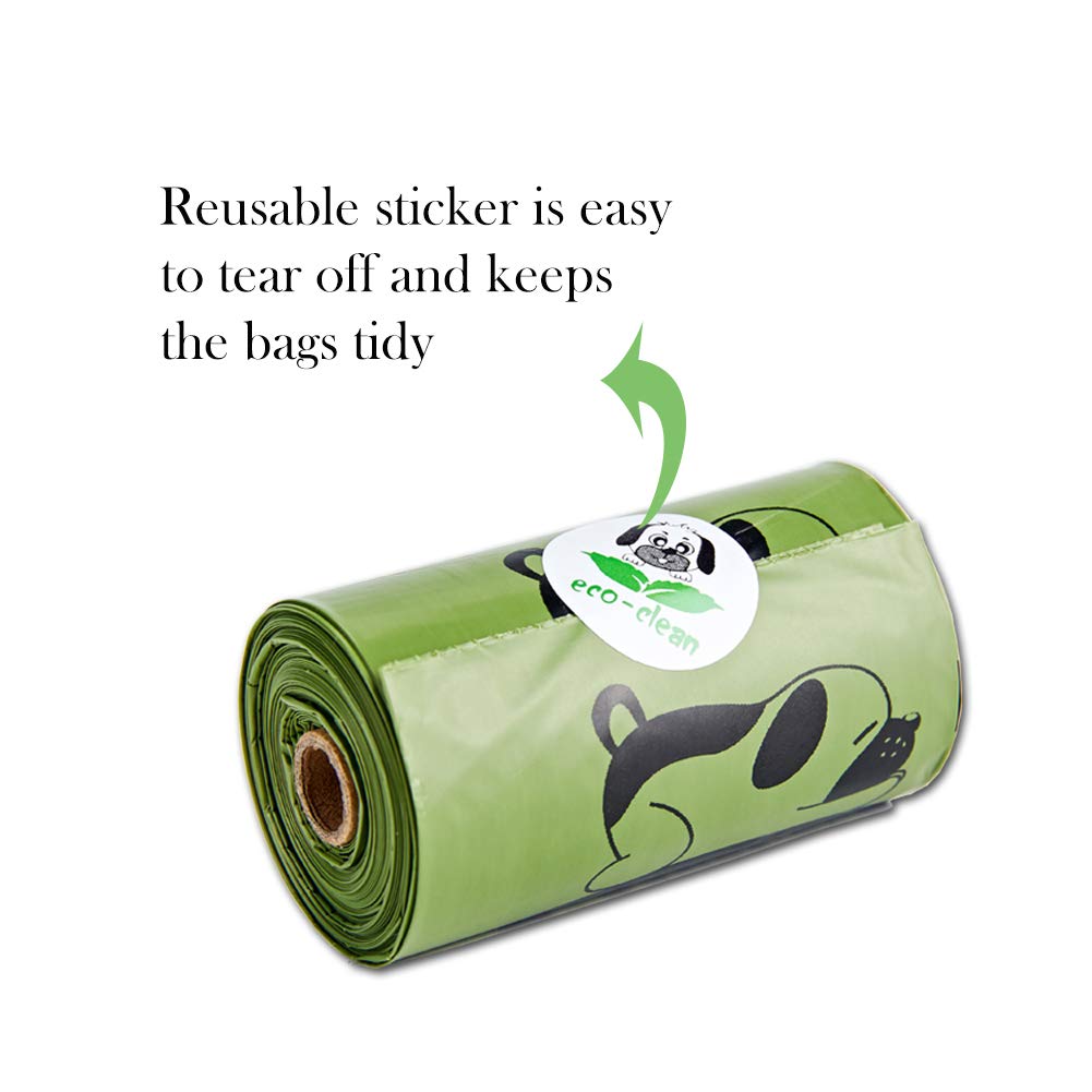 Lot ECO-CLEAN: 16 rouleaux et 240 sacs, couverture adaptée.