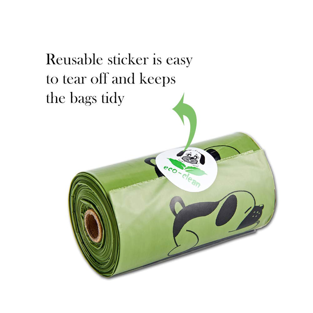 Lot ECO-CLEAN: 16 rouleaux et 240 sacs, couverture adaptée.