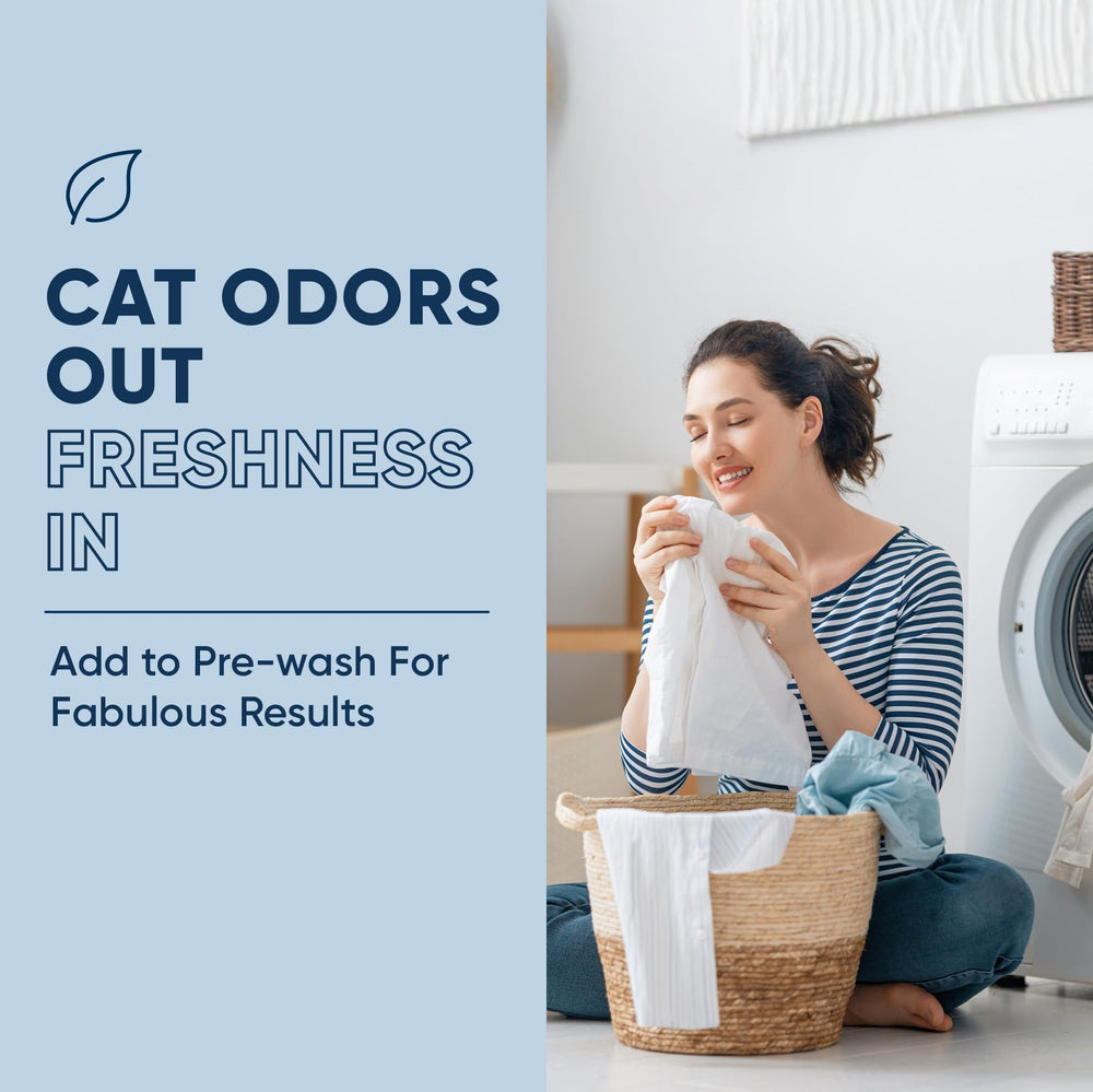 Eco Strong Nettoyant Taches Odeurs Chat Vetements, convient pour linge et textiles.