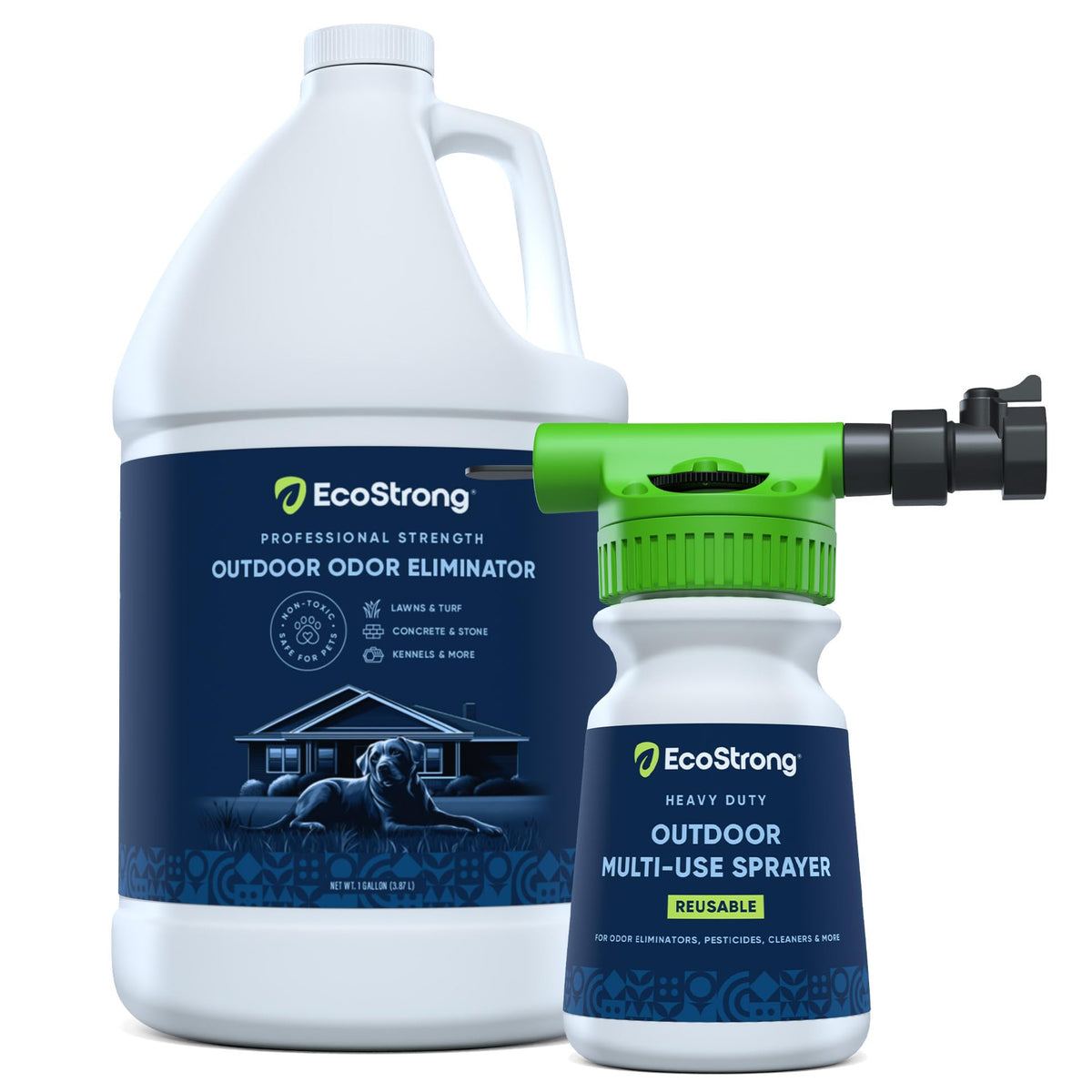 Eco Strong – bouteille avec pulvérisateur prête à éliminer les odeurs extérieures