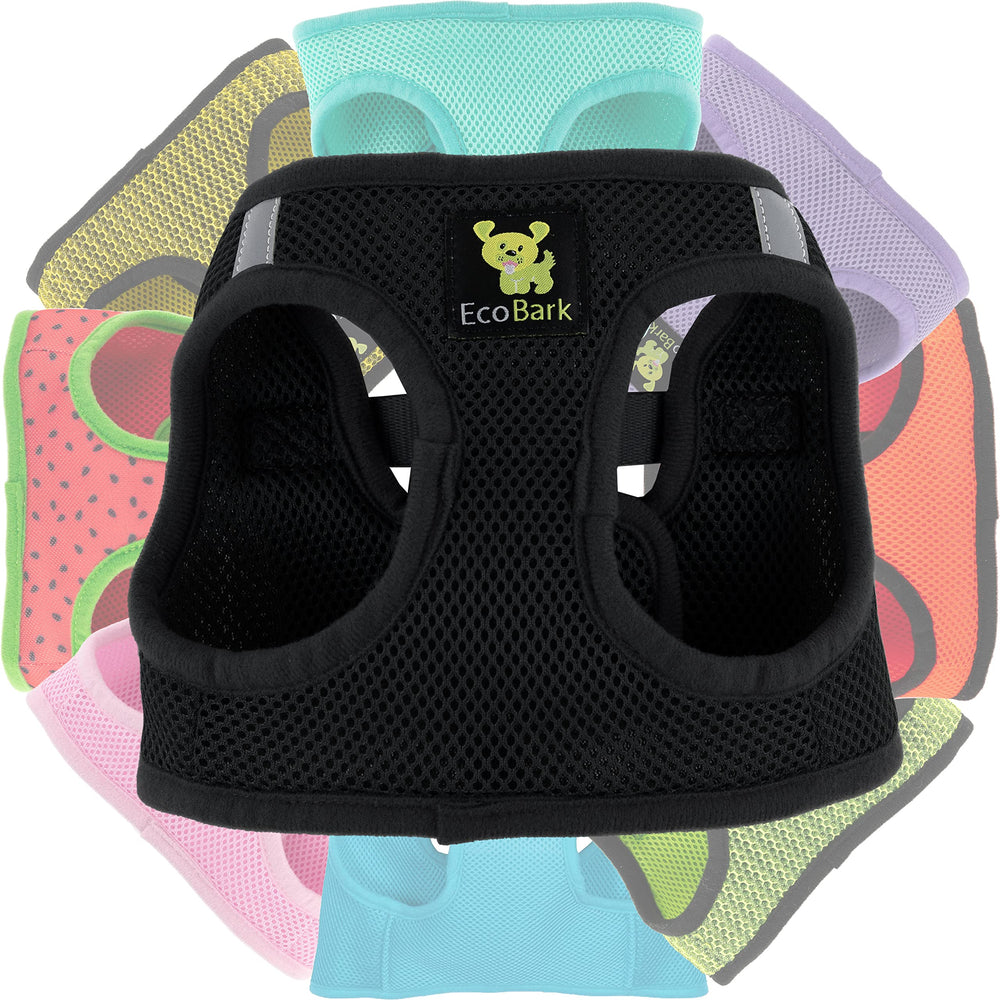 Enfilage rapide EcoBark XXXS noir, utilisation pratique pour chiots et petits chiens.