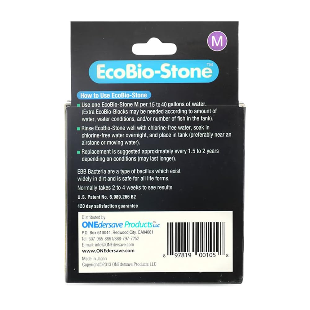 EcoBio-Block installation facile dans un nouvel aquarium.