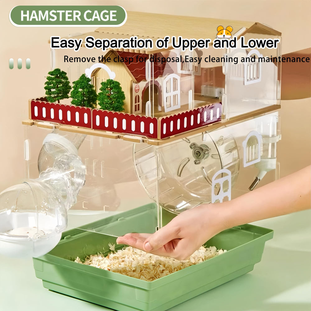 Porte frontale pratique pour interagir avec votre petit animal.