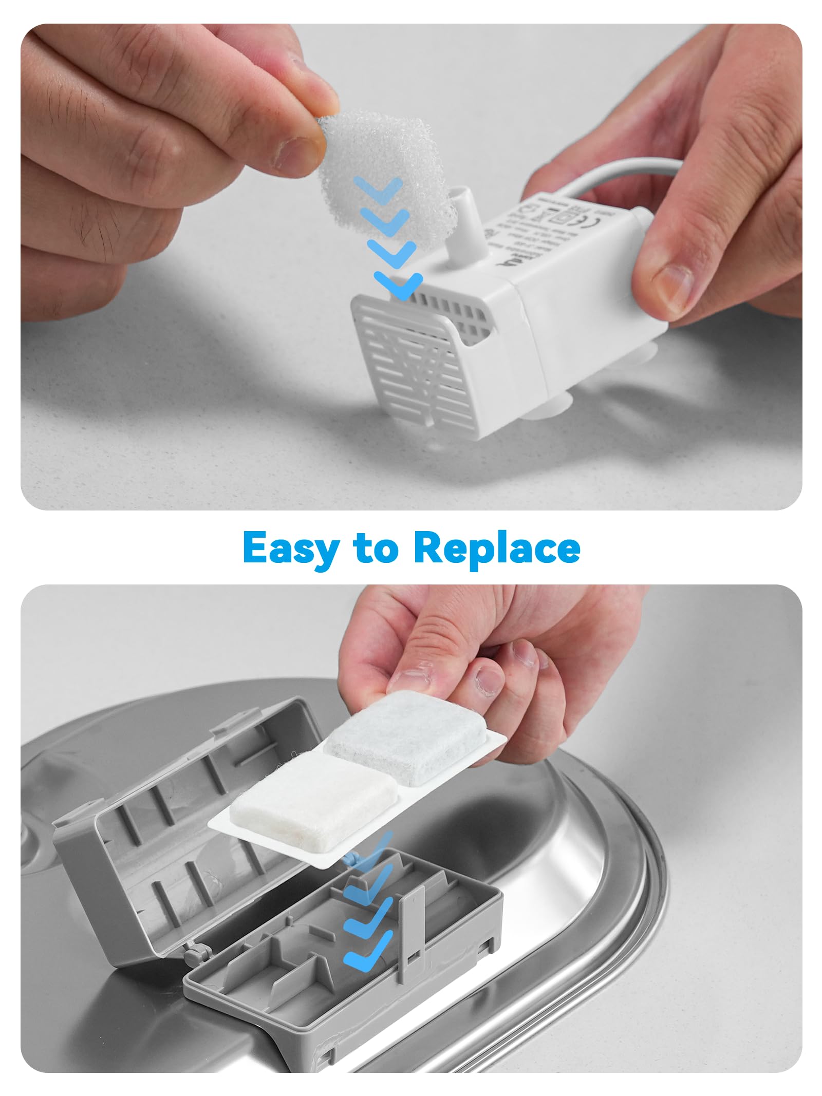 Conseils de9fretien ECOCONUT: nettoyage et remplacement faciles.