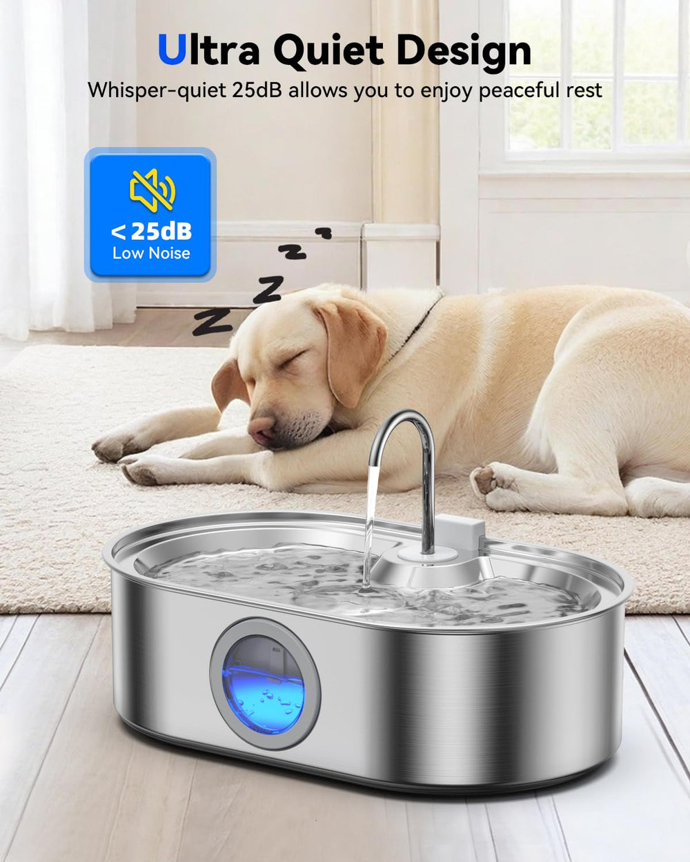 Fontaine ECOCONUT compatible lave-vaisselle jusqu'à 60 °C.