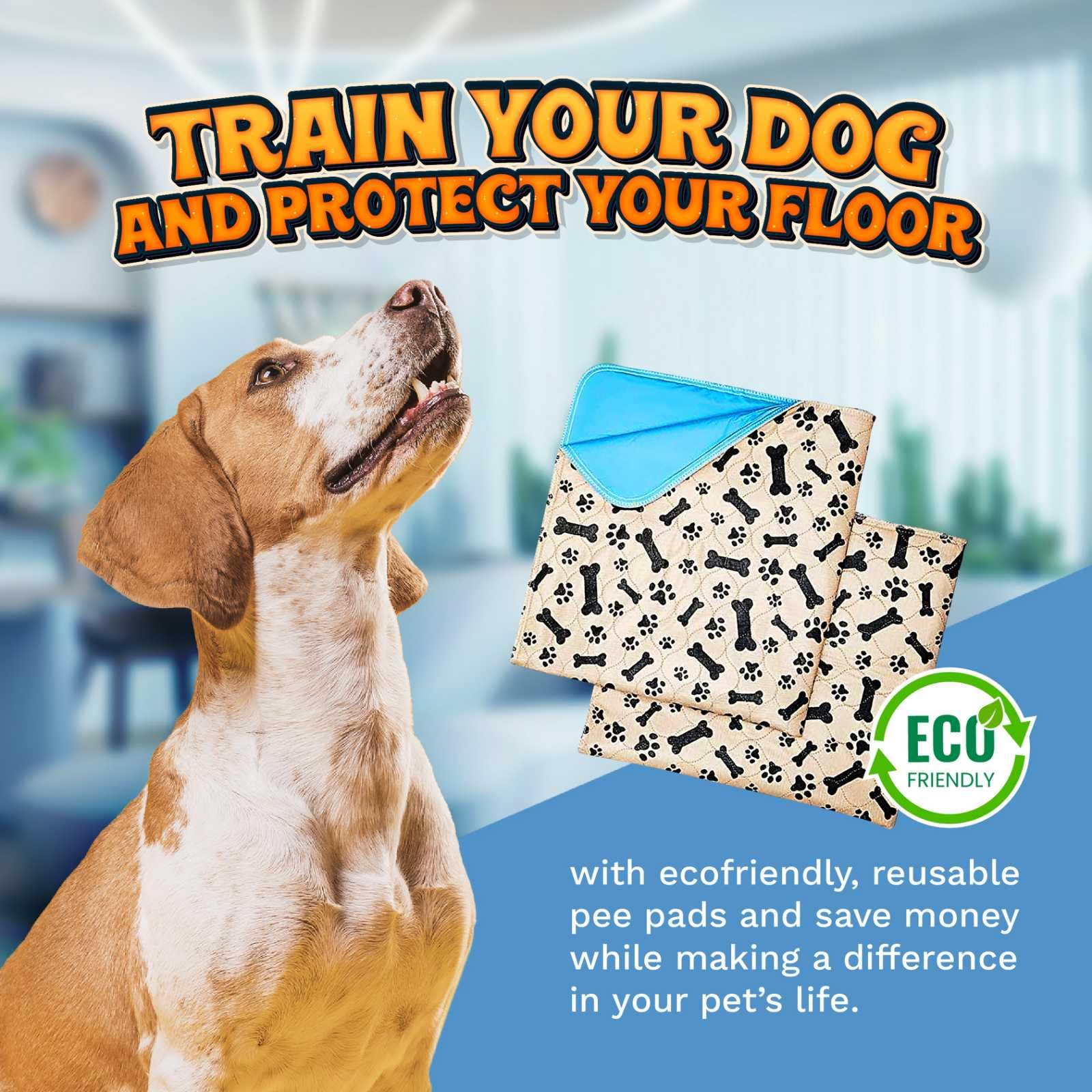 Tapis-pipi ECOHYPE confort doux pour chien pendant les siestes.