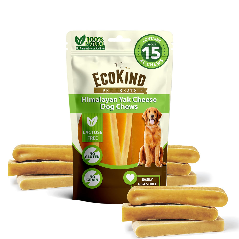 EcoKind friandise yak: morceau yak avec arôme fumé pour mâcher longtemps.