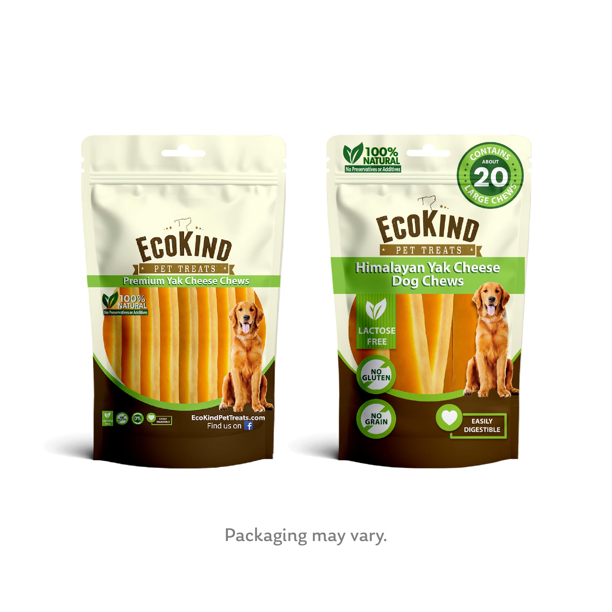 EcoKind Fromage de Yak Himalaya, friandise naturelle pour chiens.