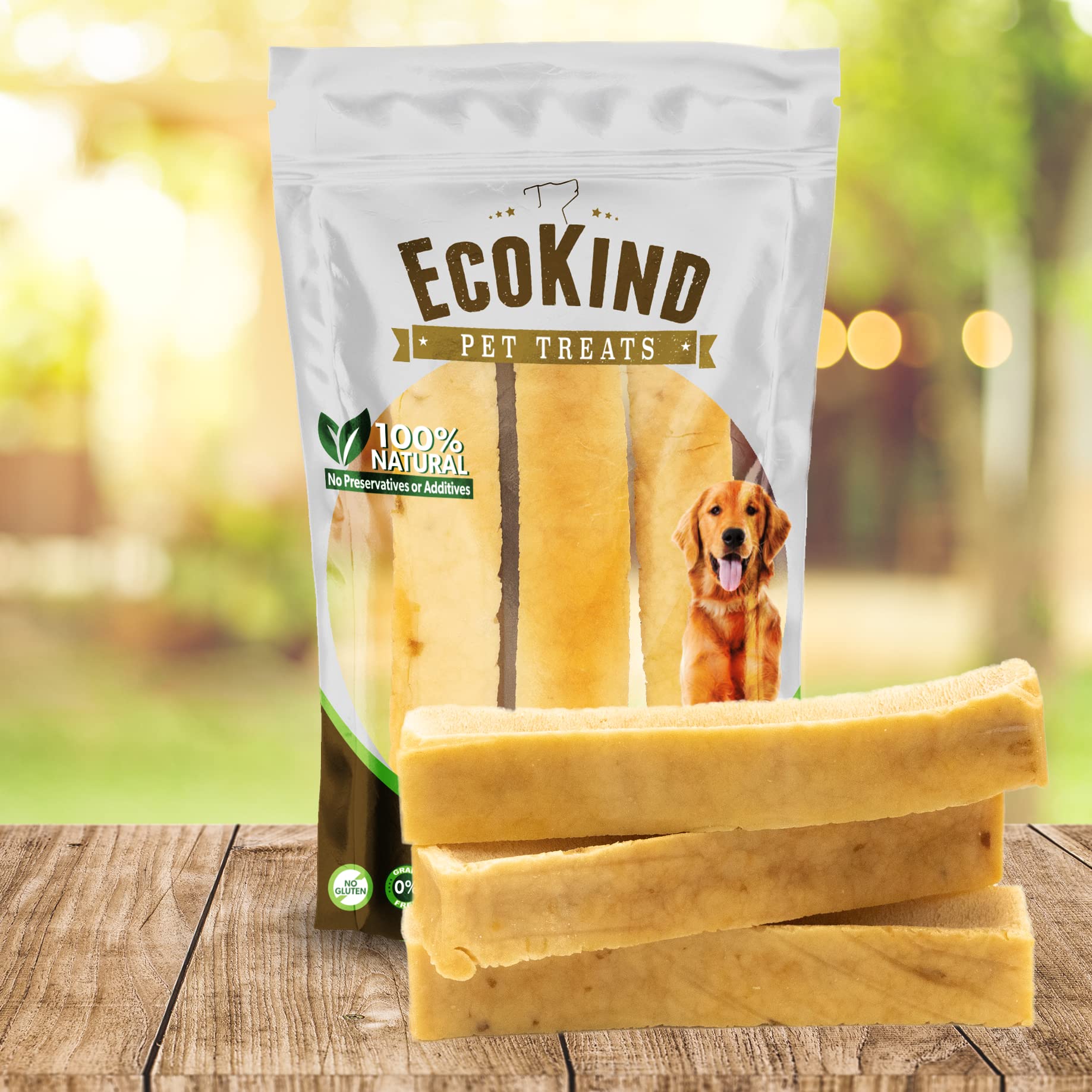 Goût poulet réel pour EcoKind Yak Cheese Himalaya.