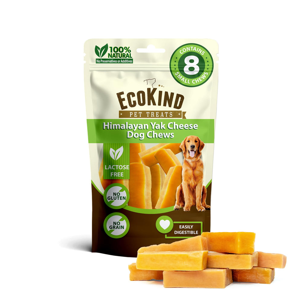 EcoKind Himalayan Gold Yak Chew pour petit chien, friandise durable et naturelle.