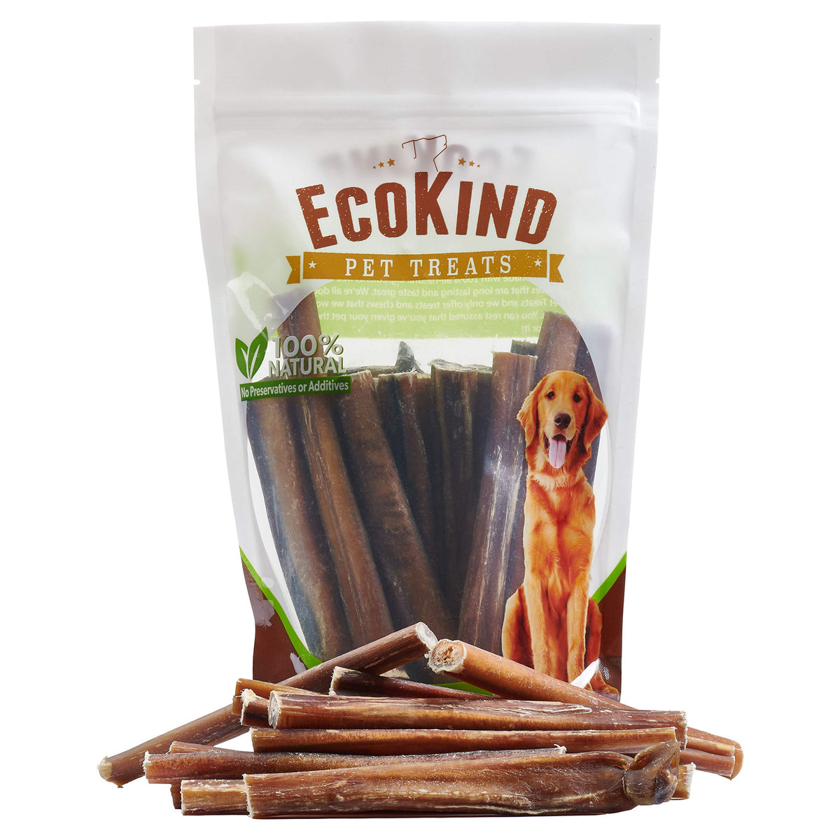 EcoKind os-boeuf-chien-6-pouces: friandise naturelle à mâcher et riche en protéines.