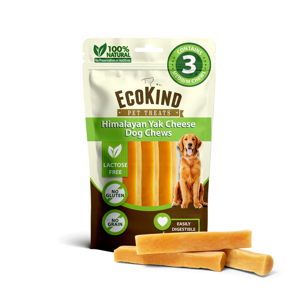 EcoKind Premium Gold Yak Cheese Himalayan bouchées savoureuses pour récompenser votre chien