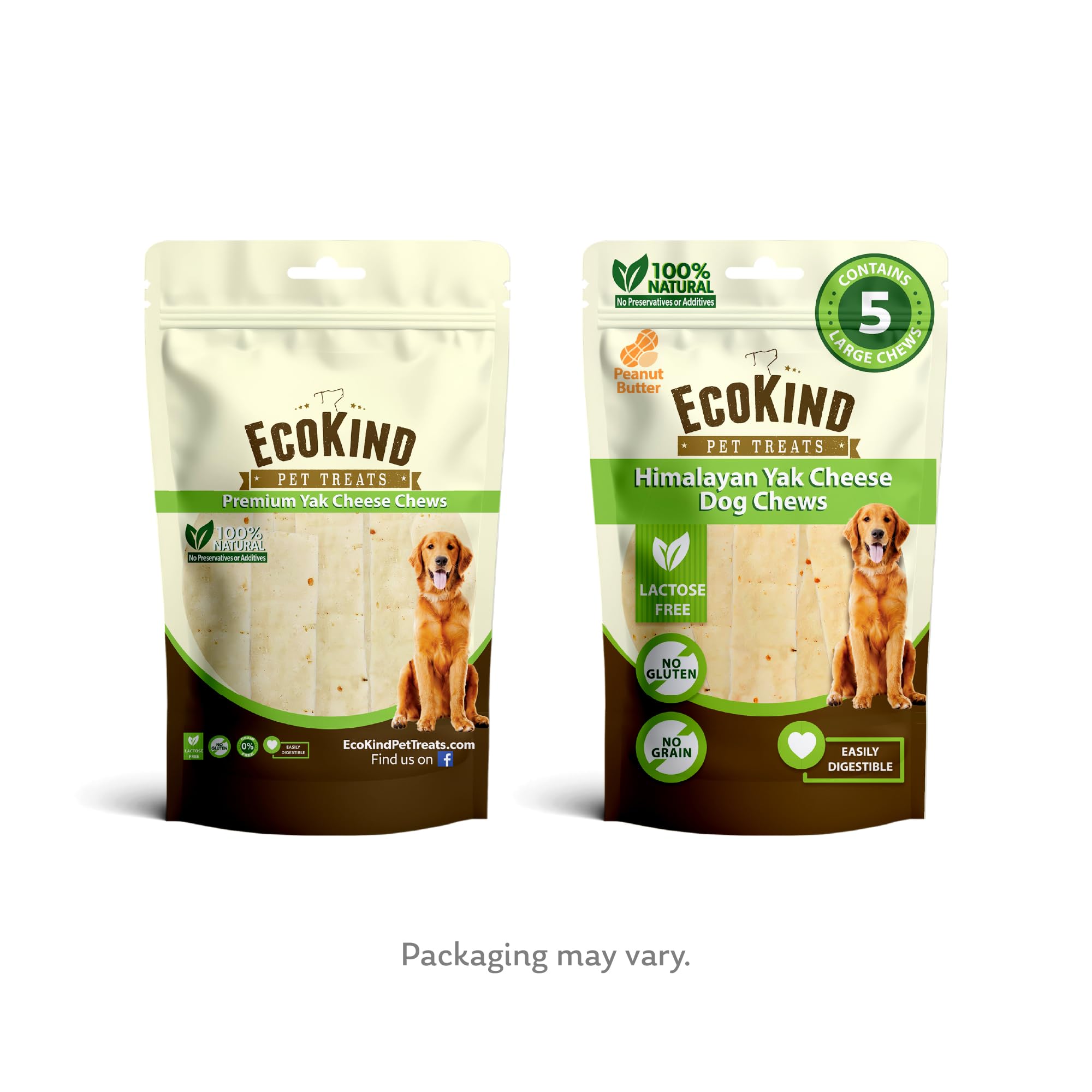 EcoKind Premium Gold Yak Cheese Himalayan beurre-d-arachide pour goût riche