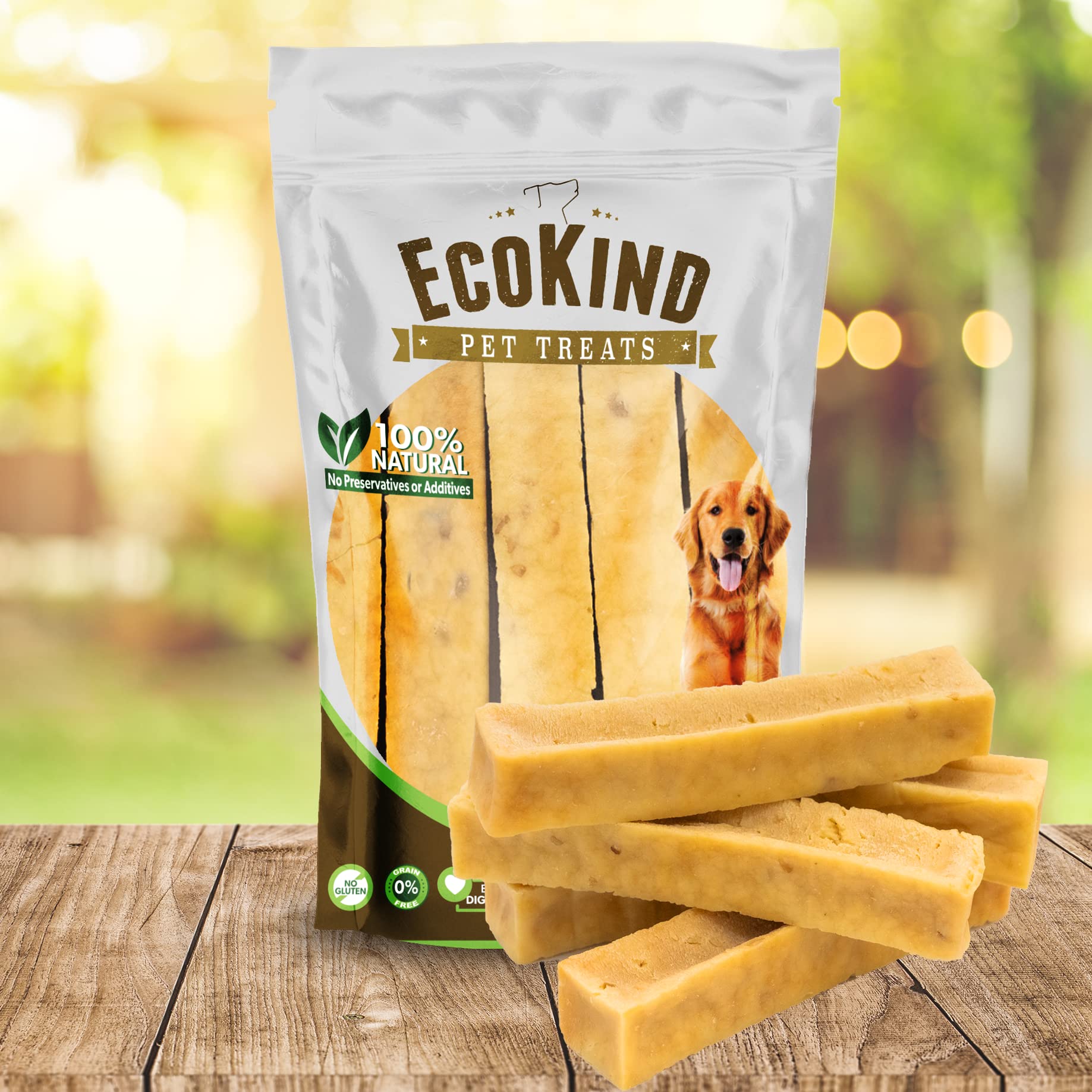EcoKind Premium Gold Yak Cheese Himalayan morceau robuste et durable