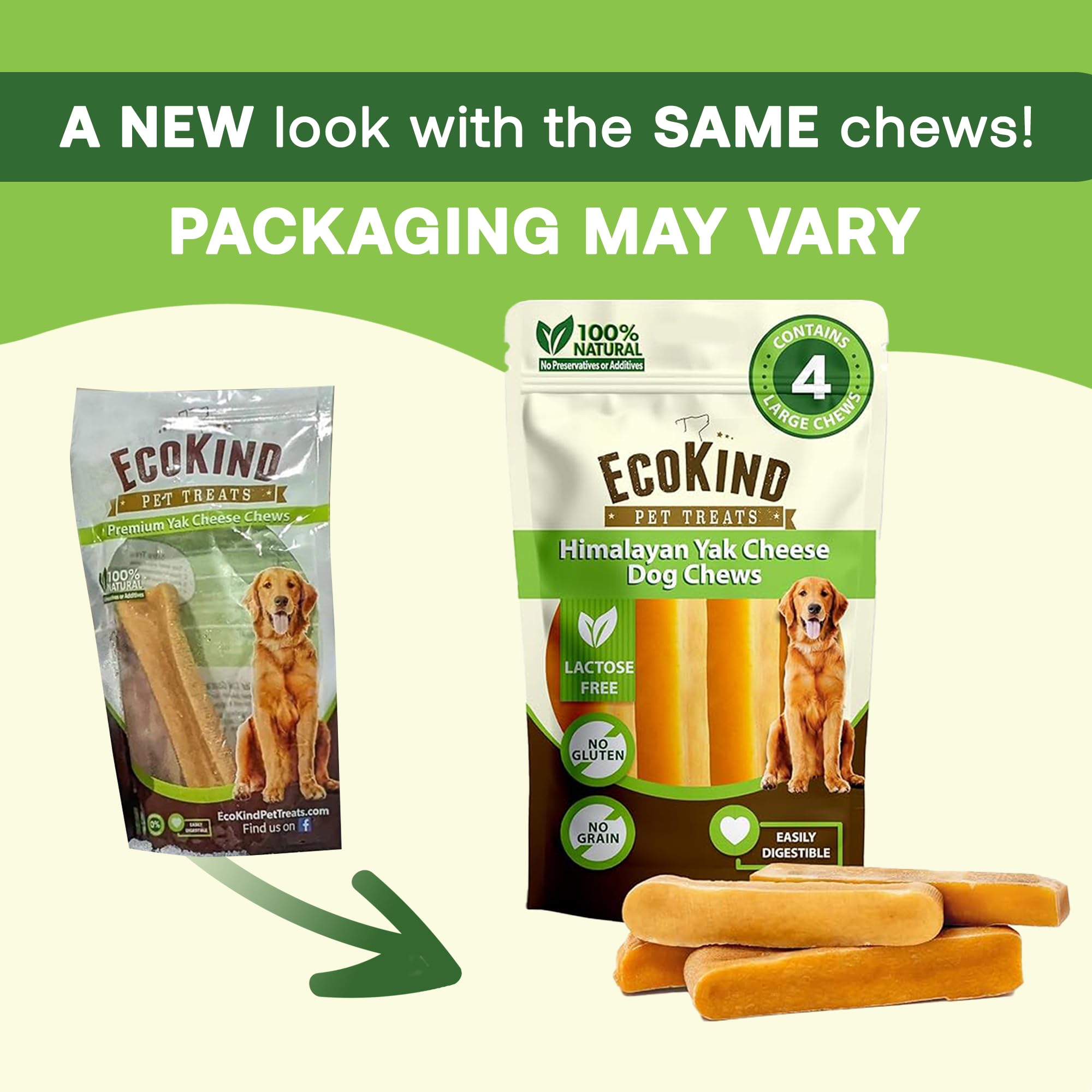 EcoKind Premium Gold Yak Chews lot-12-friandises — économie pour familles avec plusieurs chiens.