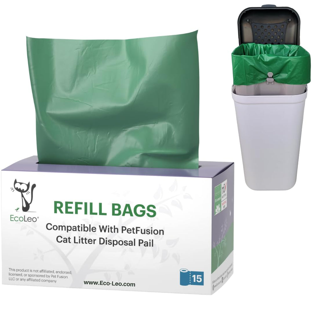 EcoLeo sacs-remplacement pour seau Pet-Fusion, durables pour déchets d'animaux.