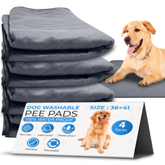 EcoLoo Pad ensemble 4-pack: tapis réutilisables ultra absorbants pour entraînement.