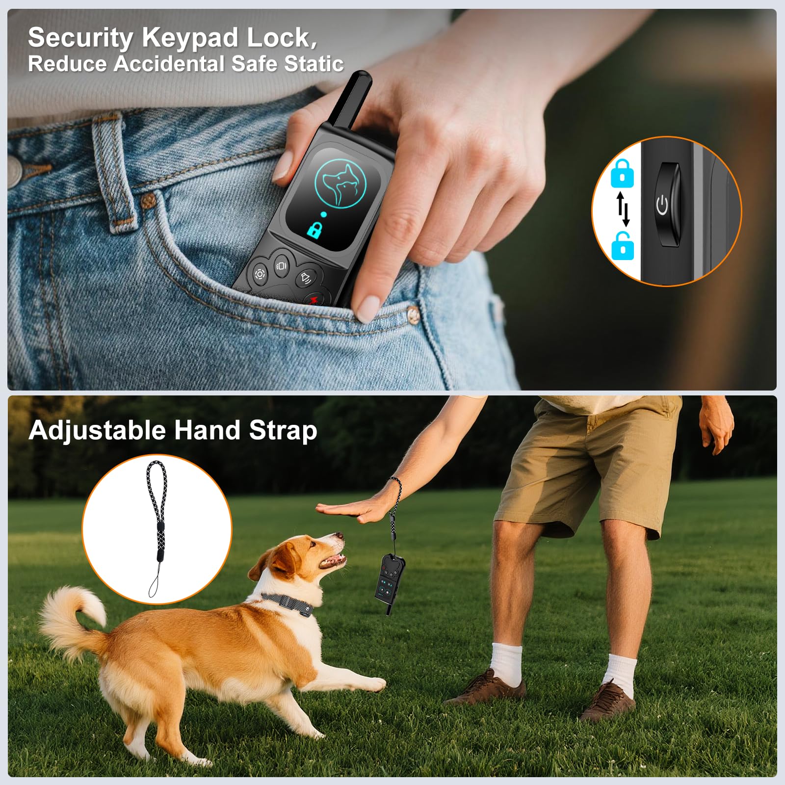 Ecoluminor telecommande-cloture-chiens: telecommande portable pour controle rapide.