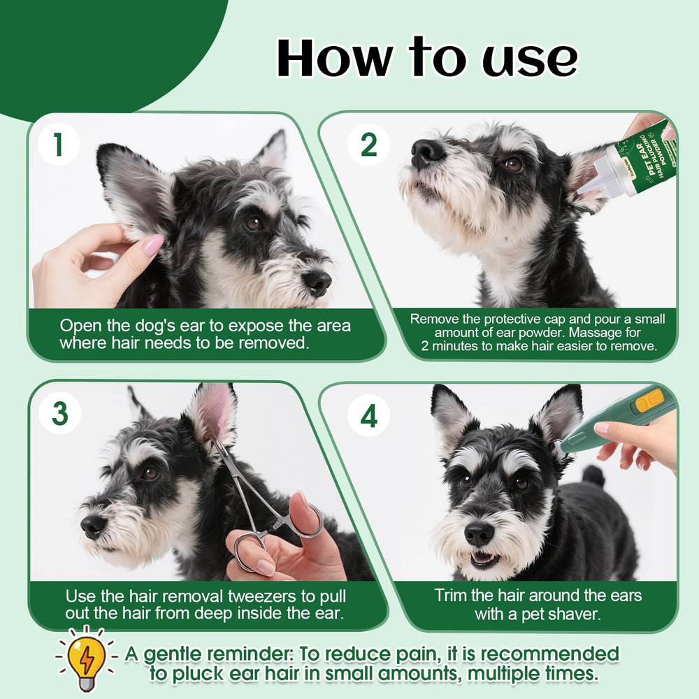 EcoStylife kit complet soin oreilles chien: entretien régulier
