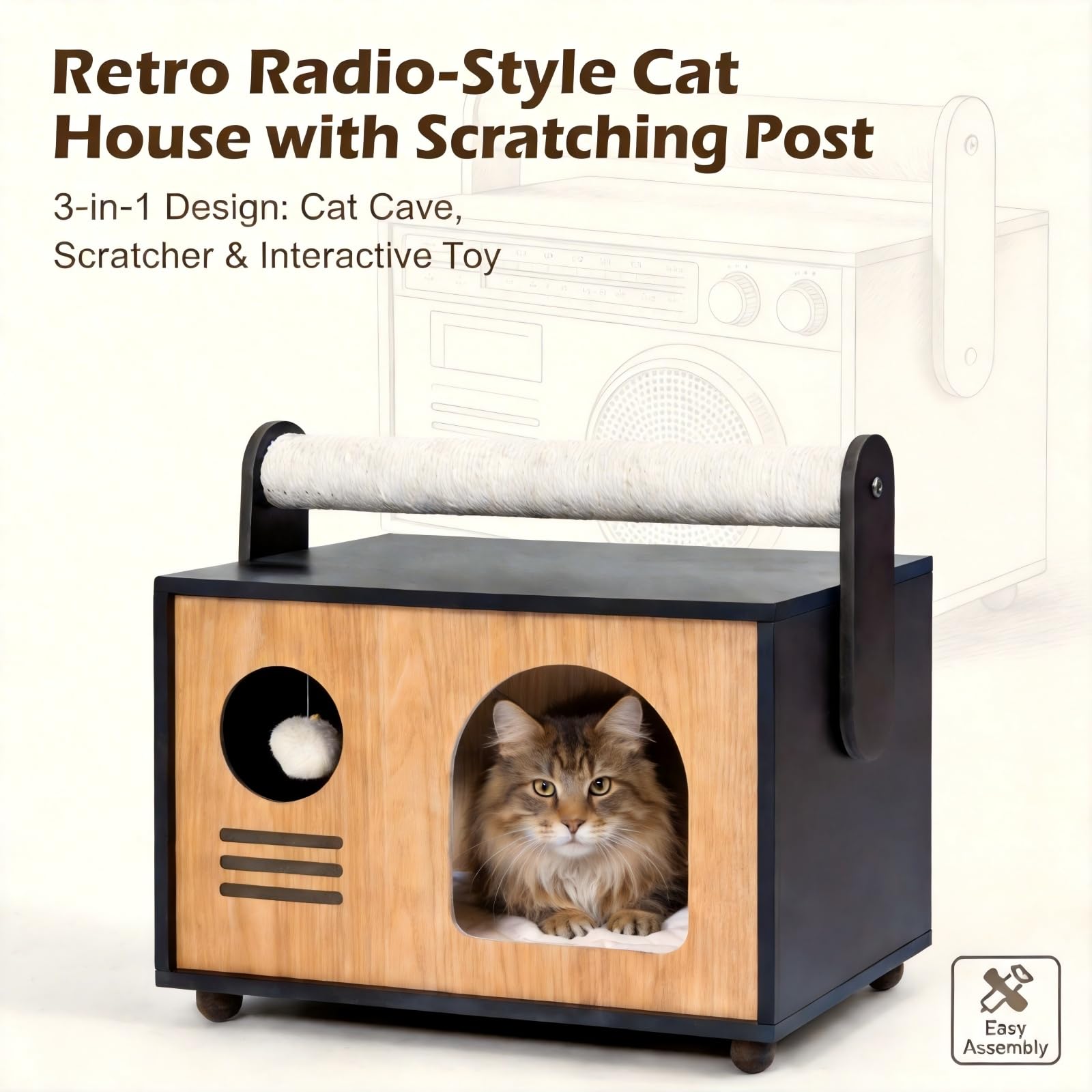 Ecove Pamily Condo-grand-détente: zone de repos premium pour chats.