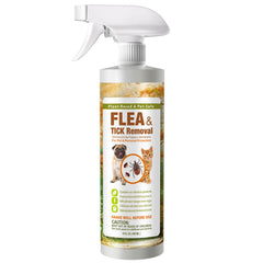 EcoVenger pulvérisateur anti-puces et tiques pour chiens et chats, action rapide.