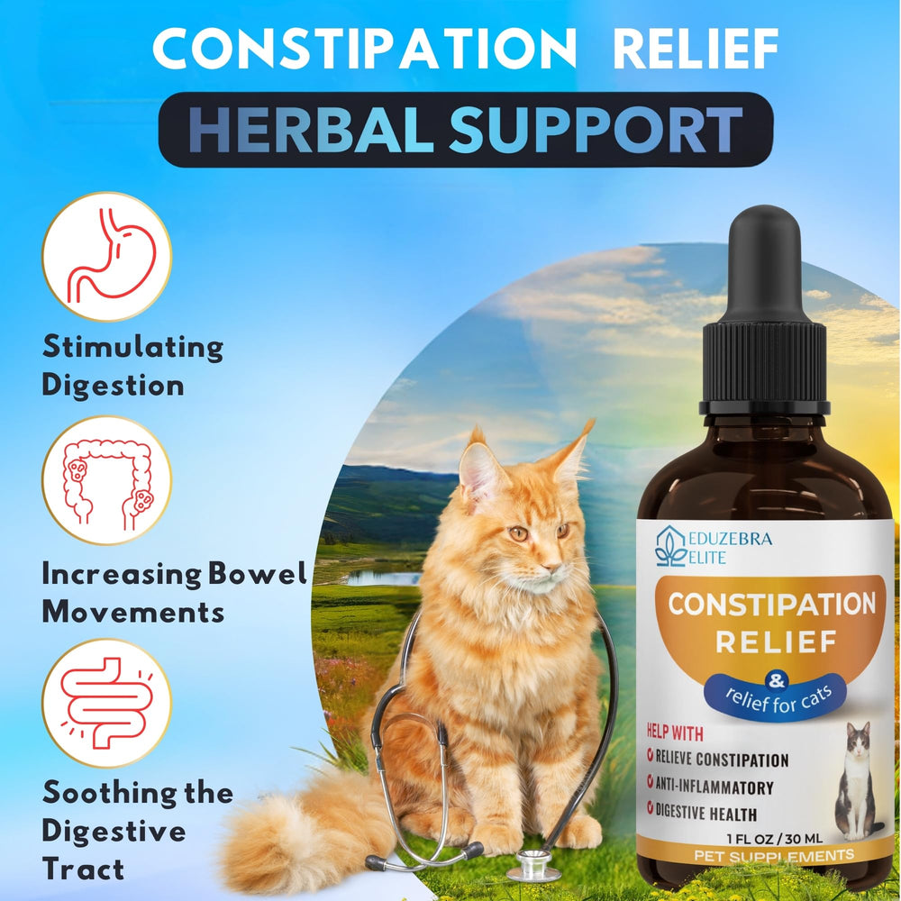 EDUZEBRA pipette; dosage précis pour soulager constipation du chat.