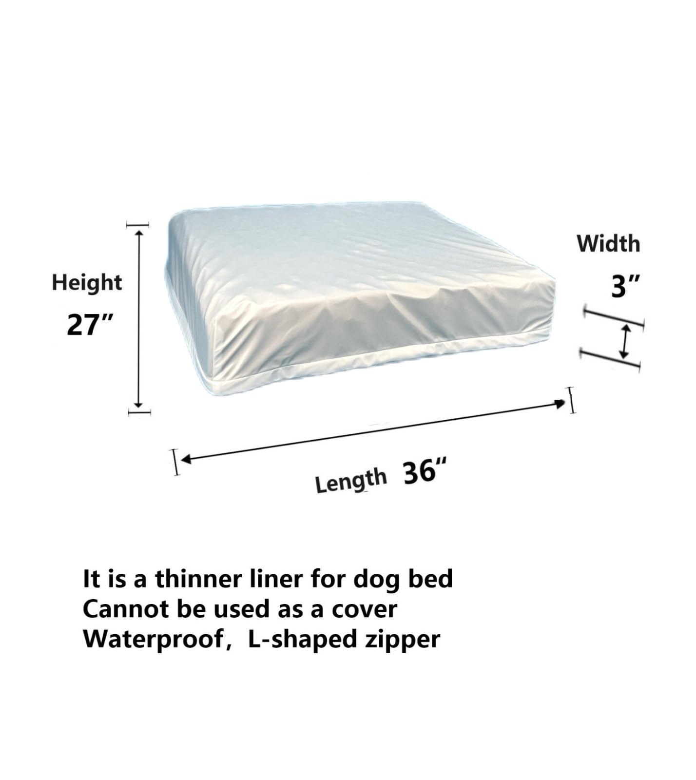 Doublure remplaçante EechicSpace, non adaptée pour les morsures.