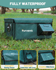 eekkii: cabane étanche offrant protection contre pluie pour chat extérieur.