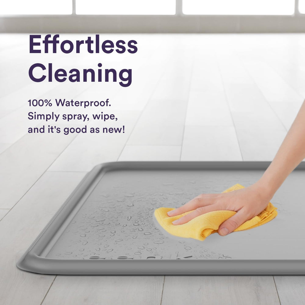 Surface silicone gris anti-dérapante pour sécurité chien