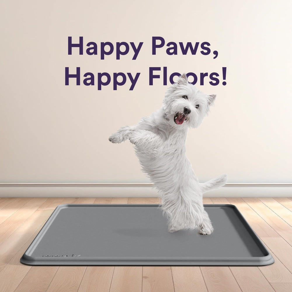 eenk tapis silicone gris pour petits chiots, format compact et pratique.