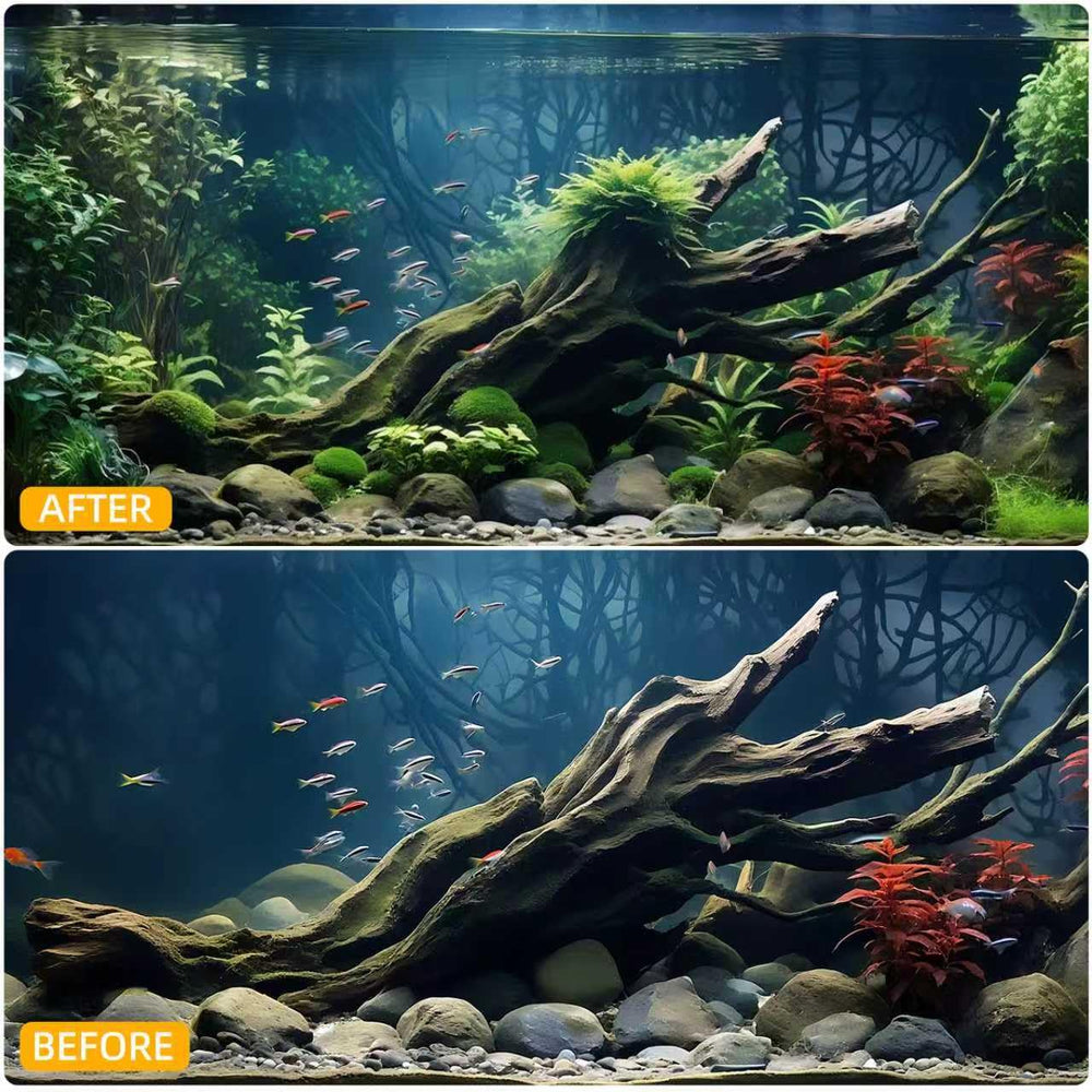 EFFIELER bois flotté Mopani, élément décoratif pour aquarium et terrarium.