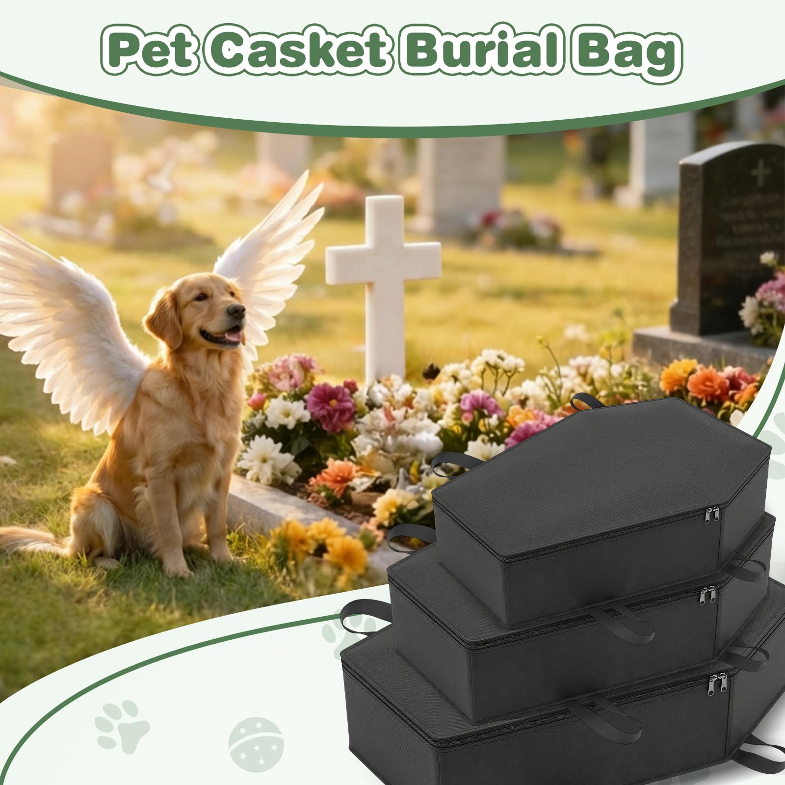 Cercueil animal Efulycozyy pour chat, design sûr et apaisant.