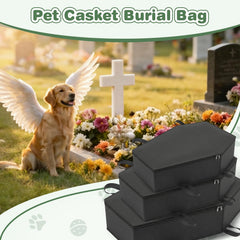 Cercueil animal Efulycozyy pour chat, design sûr et apaisant.