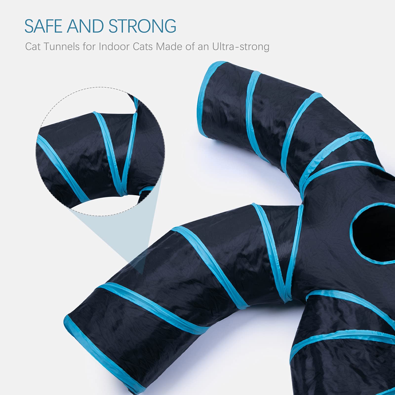 Tissu polyester résistant EGETOTA, tunnel durable et facile à nettoyer.