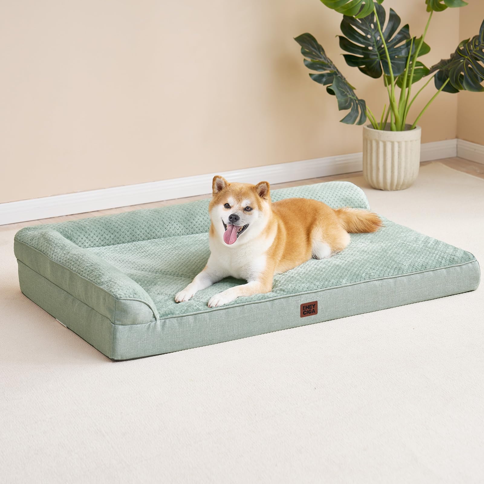 EHEYCIGA canape-chien grand-format 35x22x6, espace généreux pour grandes races.