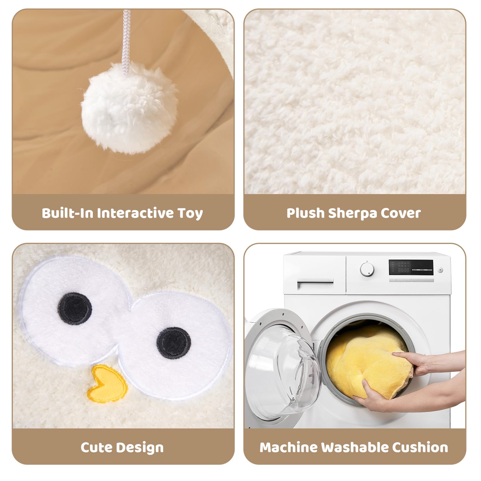EHEYCIGA coussin-cercle-lavable: confort durable et entretien facile.