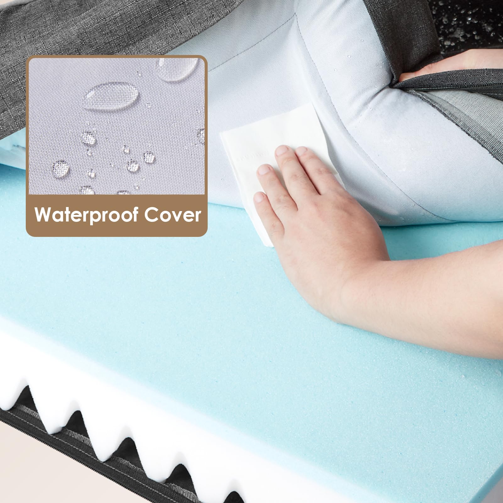 Couverture imperméable EHEYCIGA protégeant le lit et facilitant le nettoyage