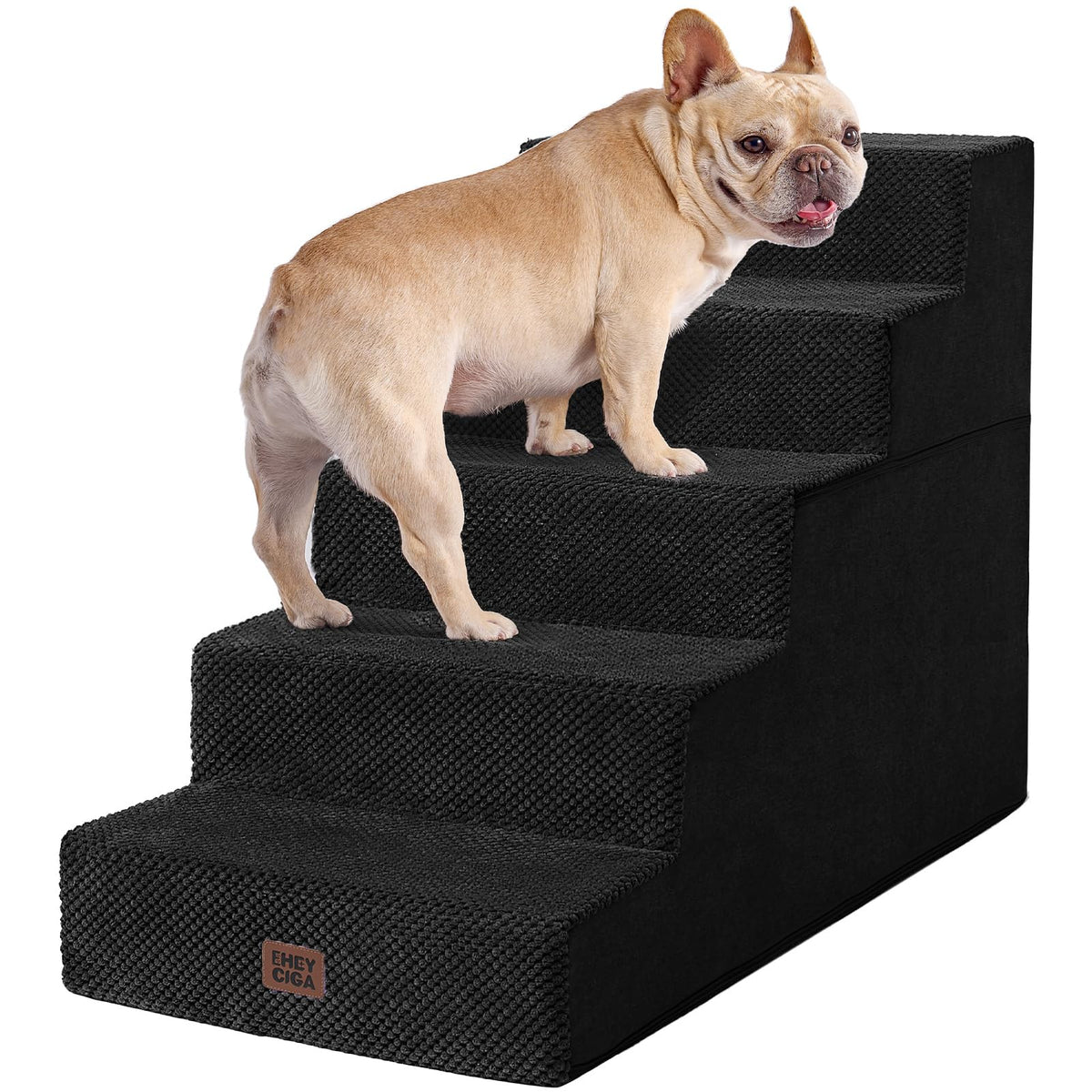 EHEYCIGA escalier chien-lit haut 25 pouces, pratique pour accéder au lit