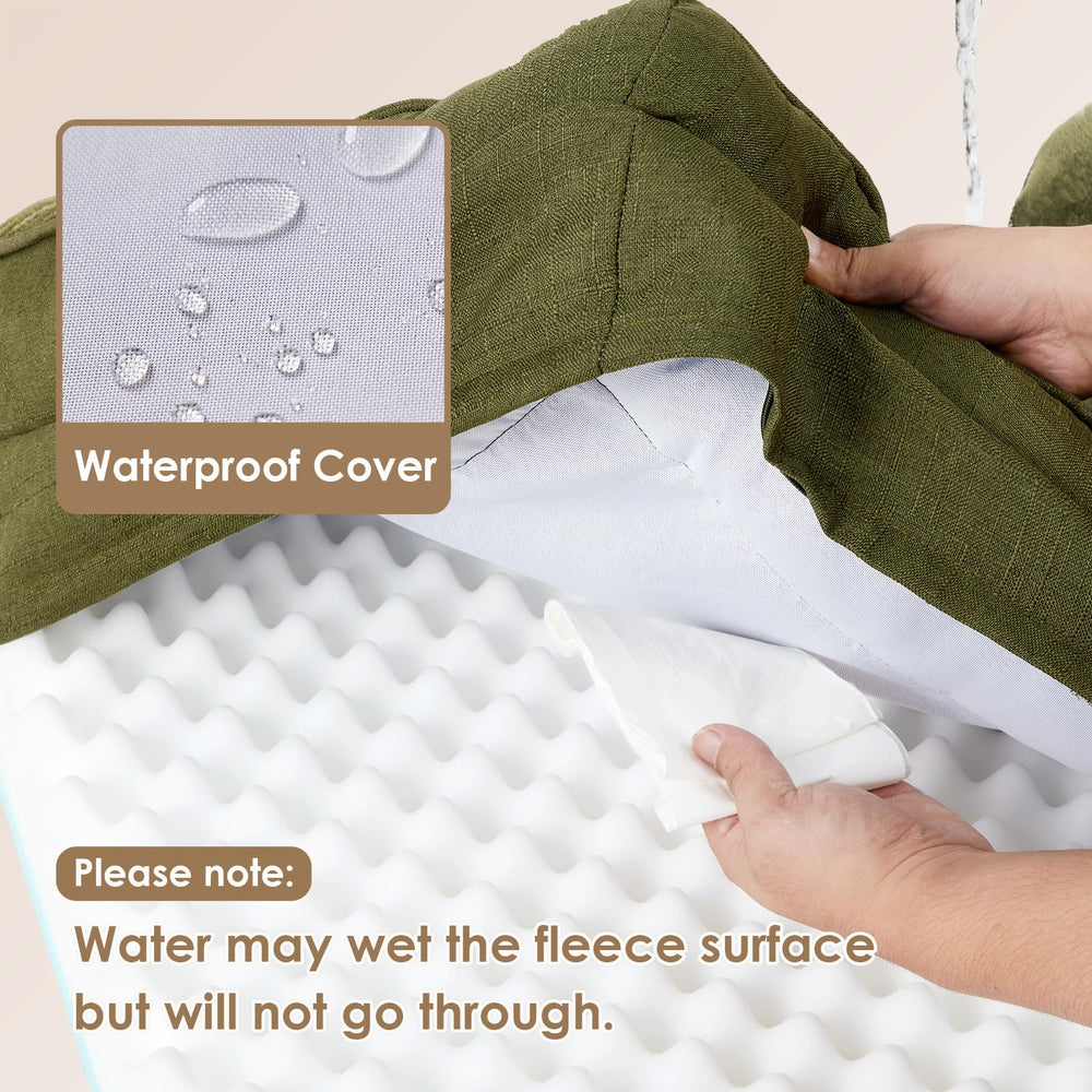 Lit EHEYCIGA pour chien avec couverture imperméable et protection interne.