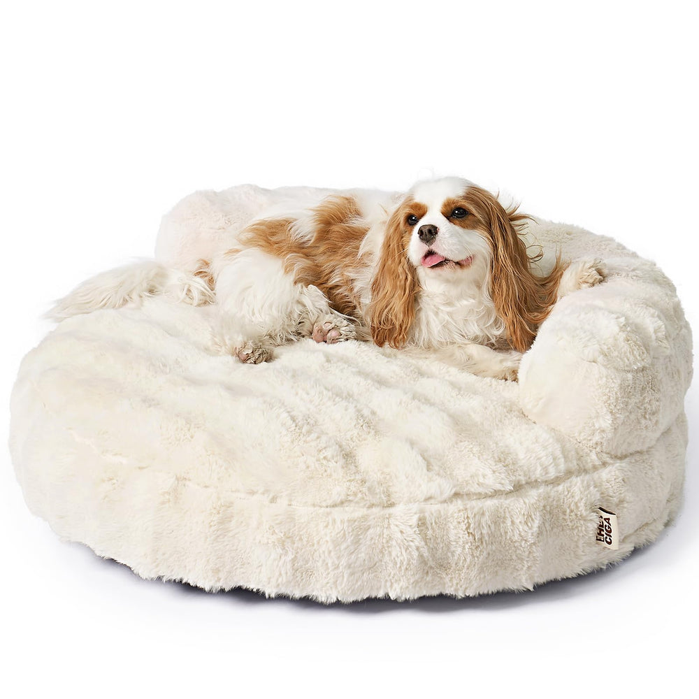 Lit chien EHEYCIGA doux et rembourré pour un repos durable.