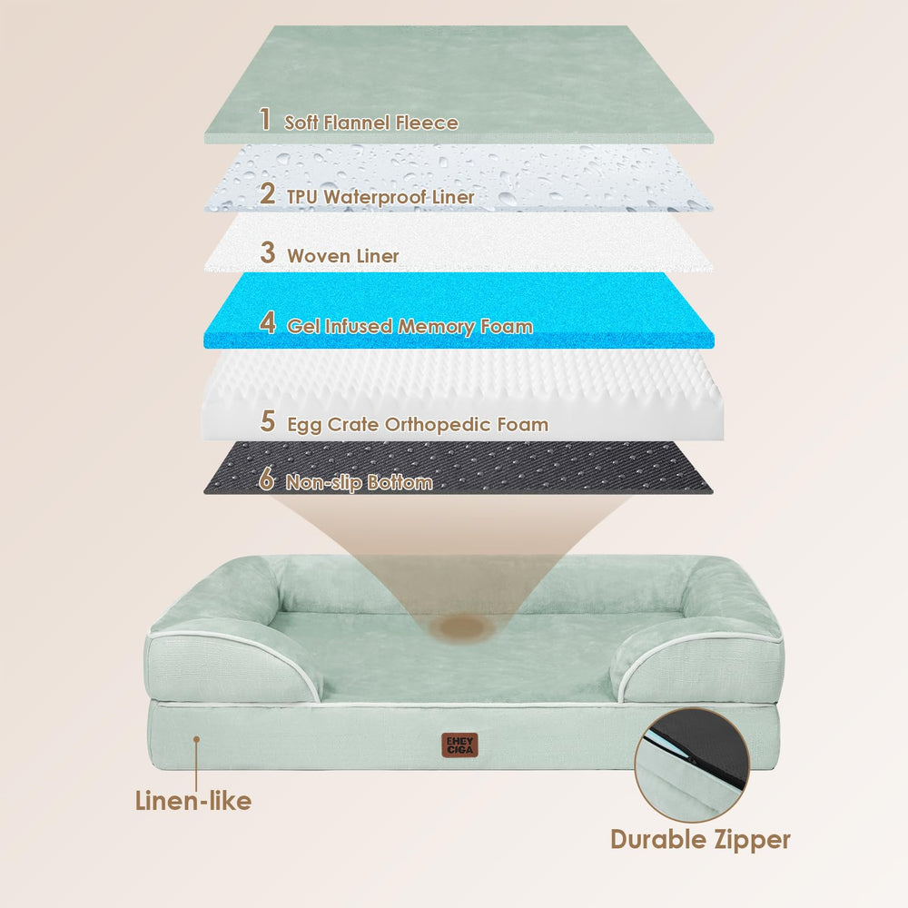 Surface moelleuse EHEYCIGA en peluche pour un repos douillet.