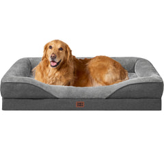 Lit chien orthopédique EHEYCIGA XL – vue avant, soutien des articulations.